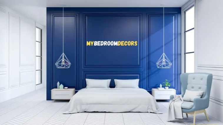 blue and white bedroom decor ideas